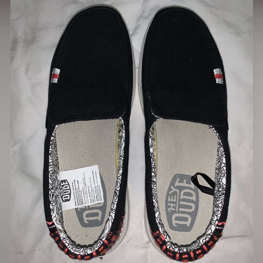 Black Hey Dude Wendy Rise size 9